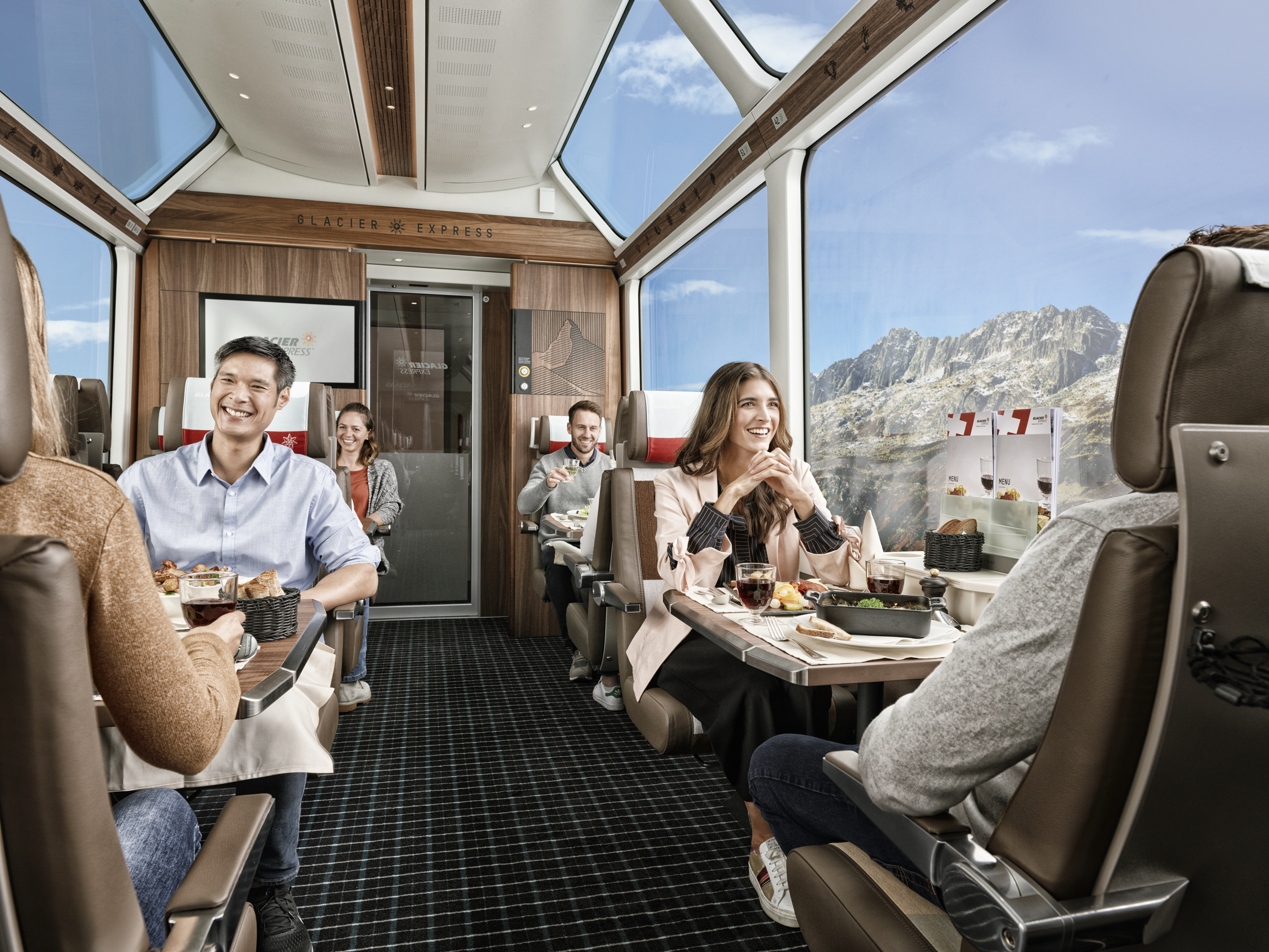 Glacier Express: Overview of 1st, 2nd, and Excellence Class